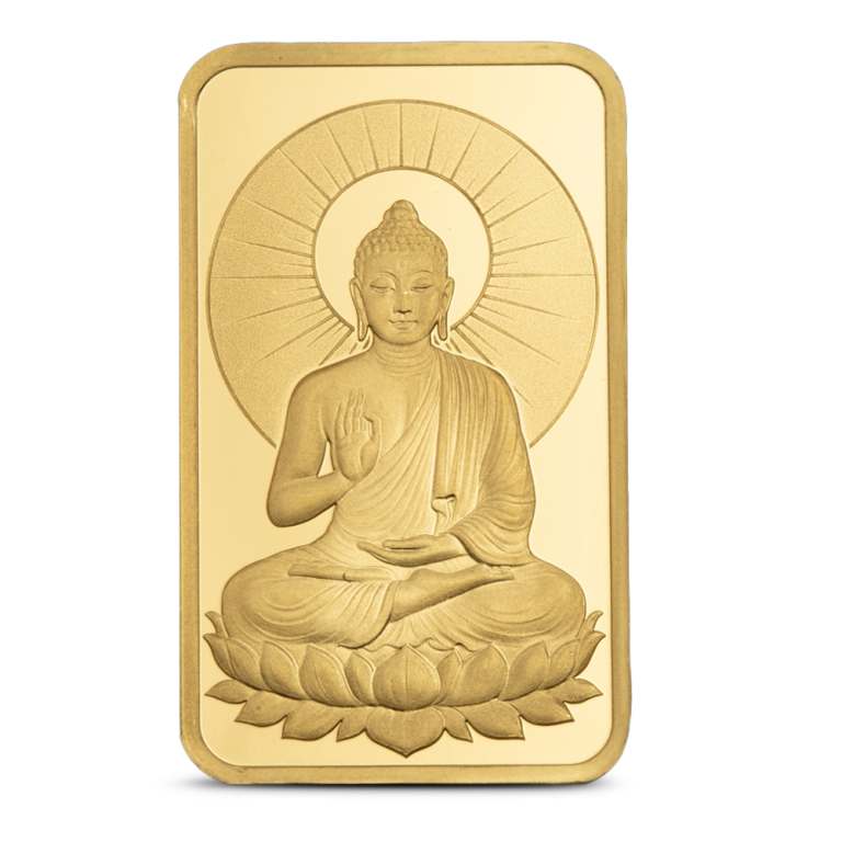 5 Gram PAMP Suisse Buddha Gold Bar (New w Assay)