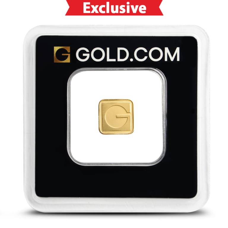 1 Gram GOLD.COM Square Gold Bar (New w Assay)
